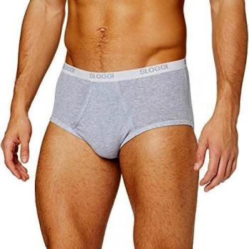 Sloggi Basic Maxi Men's Boxer Shorts - Grey Cotton