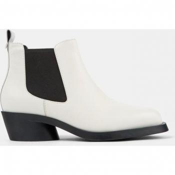 CAMPER Bonnie Ankle Boots for Women in White Smooth Leather - Size 41 / 10