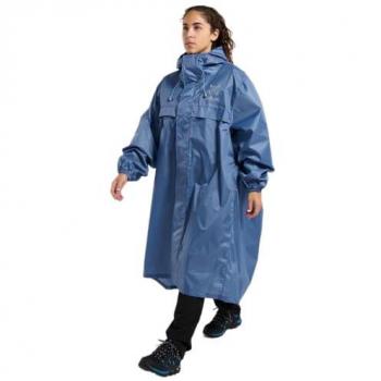 Poncho Impermeable Altus Atmospheric J30 Azul Marino con Capucha, Ligero y Unisex - Talla S