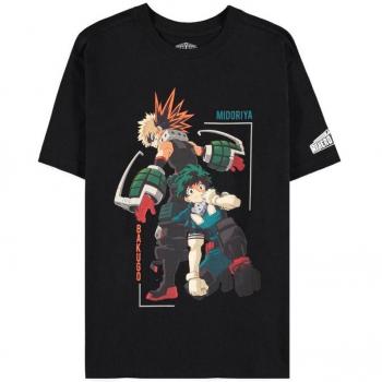 Camiseta My Hero Academia Izuku Midoriya para Hombre Talla S-XXL Color Negro