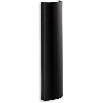 Meliconi SlimStyle Wire Cover Double, canaleta cubrecables, súper Fina, Color Negro