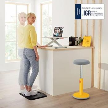 Leitz Convertidor De Escritorio, Soporte Compacto De Altura Ajustable Para Monitores De Ordenador, Monitores