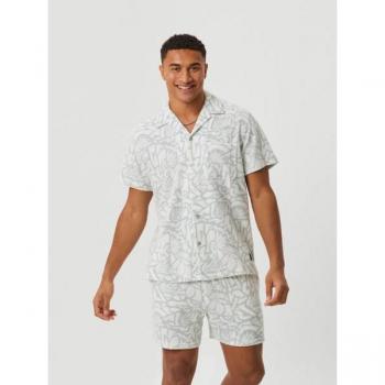Björn Borg Toweling Pool Shirt White, M