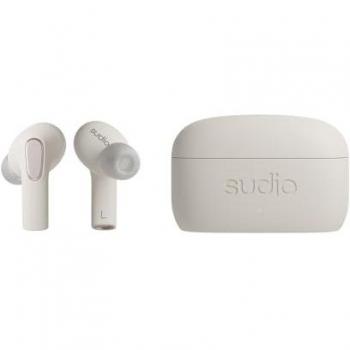 Auriculares In-Ear Sudio E3 Bluetooth® Estéreo con Cancelación de Ruido, Carga Inalámbrica y Control Táctil - Blanco