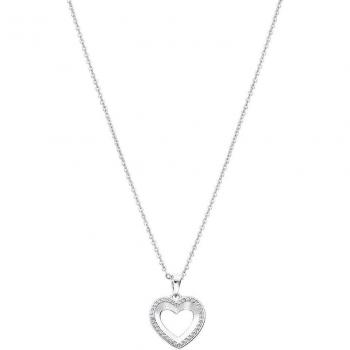 Collar Lotus Silver Moments Corazón con Circonita LP3137-1/1 de Plata para Mujer