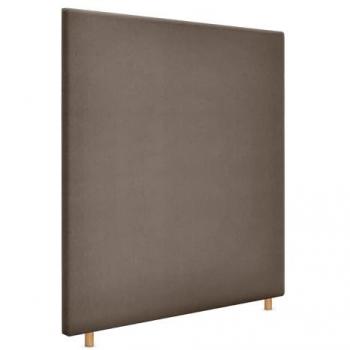 Cabecero Tapizado Aqualine Liso hasta el Suelo en Tela Marrón 90x120cm para Camas de 80/90 cm
