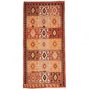 Kelim Kilim Vintage alfombra original Konya 170x355 cm Lana