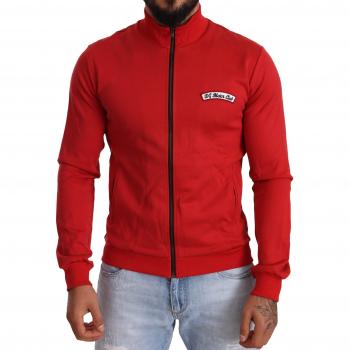Dolce & Gabbana Red DG Motor Club Zipper Stretch Sweater - IT46 | S
