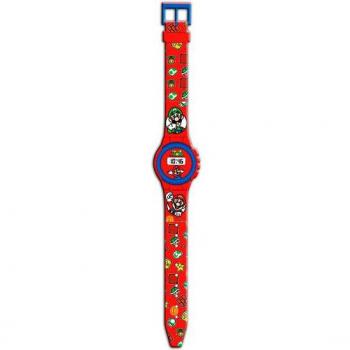 Reloj Digital Infantil Super Mario Bros con Alarma y Luz LED de Kids Licensing