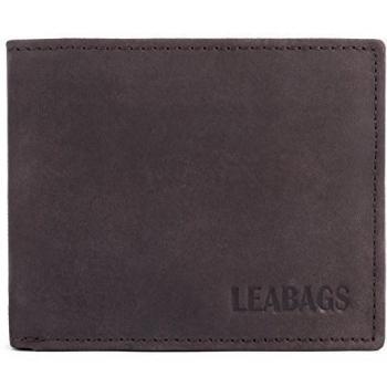 LEABAGS Lexington monedero de auténtico cuero búfalo en el estilo vintage - NuezMoscada