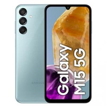 Samsung Galaxy M15 5G Smartphone Android Libre 4GB RAM 128GB Cámara 50 MP Batería de Larga Duración Azul Claro