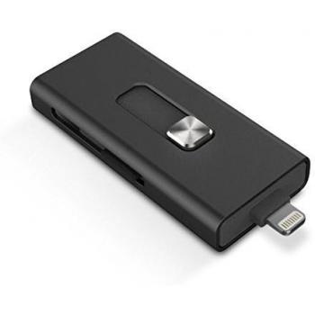 Ksix BXLINKIP - Lector Micro SD IMEMORY Extension Made FOR iPhone Lightning USB para iPhone 5, 5S, 6, 6S, 6PLUS
