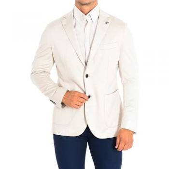 Americana de Hombre La Martina de Algodón Manga Larga Corte Regular Beige PMJA01-JS238