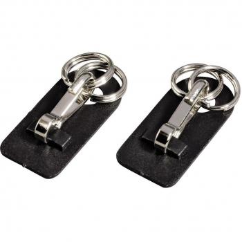 Hama Metal Safety Catch - Accesorio para funda para cámara, negro y plateado