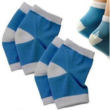Makhry 2 Paires gel silicone Hydratant Chaussettes à talon pour Hard sec peau craquelée hydratante ouvertes devant Comfy Recover