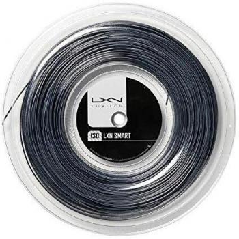 Luxilon Smart 130 Cordaje de tenis, Diámetro: 1,30 mm, Rollo de 200 m, Negro/blanco mate, WR8301001130