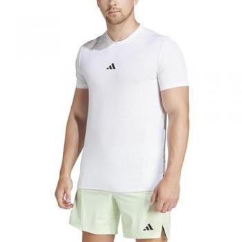 Adidas Men's D4T Training Short Sleeve T-Shirt, White, Size XL