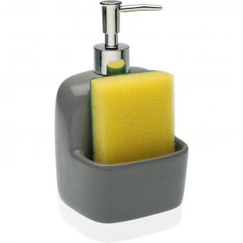 Dispensador de Jabón Cerámica Gris Versa - Cuida Cada Detalle