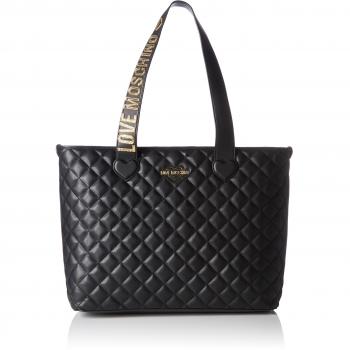 Love Moschino - Borsa Nappa Pu Trapuntata Nero, Henkeltasche Mujer, Schwarz