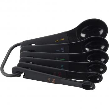 Oxo Good Grips 1200201UK - Cucharas medidoras de plástico, color negro