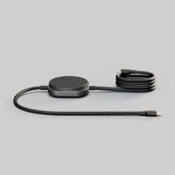 Cargador Inalámbrico Zens Pro 2 Qi2 de 15W con Cable USB-C de 140W, Negro