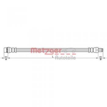 Latiguillo de freno flexible Metzger 4110227 para Citroen Berlingo y Peugeot Partner
