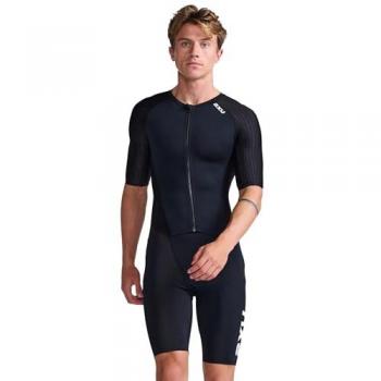 2XU Aero Triatlón Sin Mangas Mt6426d, color negro y blanco, talla XL