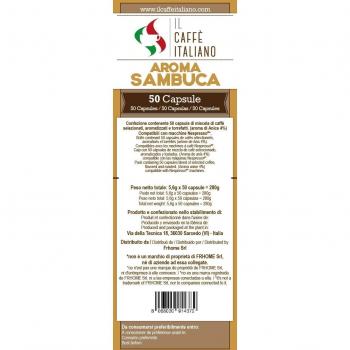 Il Caffè Italiano Café al Sabor de Sambuca Compatible con Nespresso - 50 Cápsulas