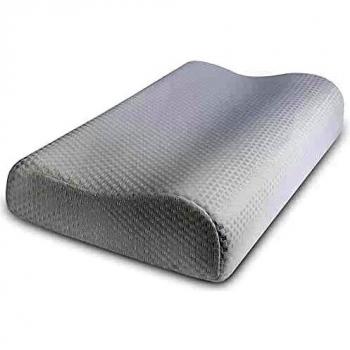 Findigit Almohada Viscoelastica, Almohada Cervical con Altura Ajustable, Reduce Dolores Cervicales，Forma Ergonómica Adecuada para Todos los Durmientes, Cubierta de Fibra de Bambú