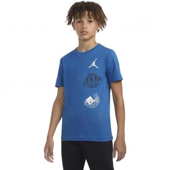 Camiseta Jordan Air Globe para niños azul/blanco 10-12 años unisex