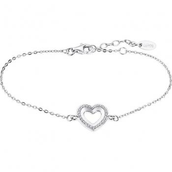 Pulsera Lotus Silver Moments LP3137-2/1 de Plata con Circonita y Motivo Corazón para Mujer