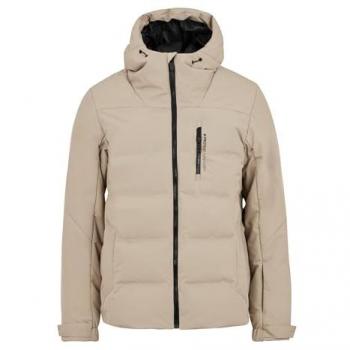 Chaqueta de esquí Protest Superior 24 Puffer para hombre, color Beige, Slim Fit