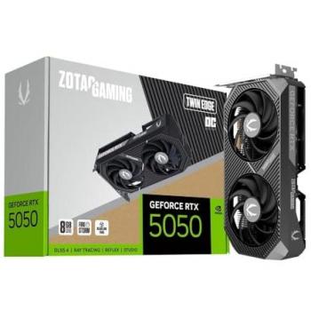 Tarjeta Gráfica ZOTAC GAMING GeForce RTX 5050 Twin Edge OC 8GB GDDR6 HDMI y 3x DP