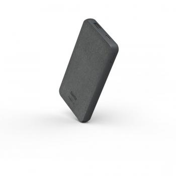 Cargador de Pared Hama Fabric 10 con Tecnología de Carga Rápida y Capacidad de 10000 mAh en Color Gris