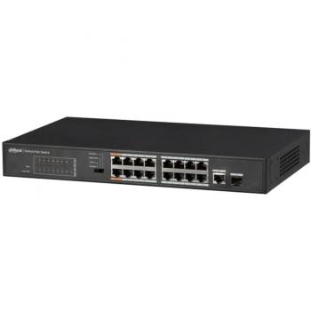 Dahua DH-PFS3117-16ET-135 16-Port PoE Unmanaged Switch with 1 SFP Gigabit Ethernet Port