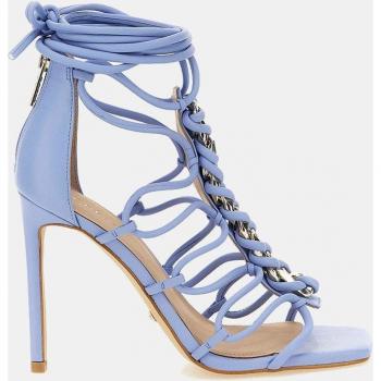 Guess Sandalias de tacón Bini de mujer con puntera cuadrada y elegante detalle de cadena en el tacón de aguja