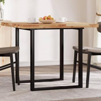 Tablero de mesa cuadrado de madera maciza de acacia 90x90x4 cm Marrón