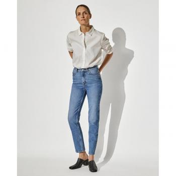 Selected Femme Pantalón Mujer Amy Denim Slim Azul Medio
