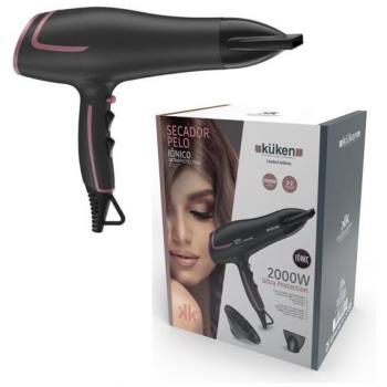 Secador de pelo profesional iónico Küken negro 2000W