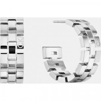 Pendientes Eslabones de Acero Inoxidable Calvin Klein 35000249 para Dama