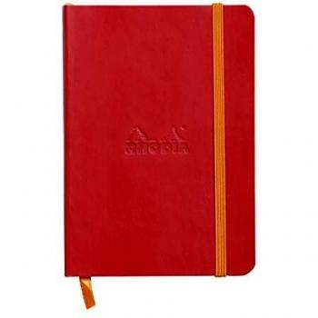 Cuaderno Rhodia 117313C - A6 - Cubierta blanda - Líneas horizontales - Rojo amapola