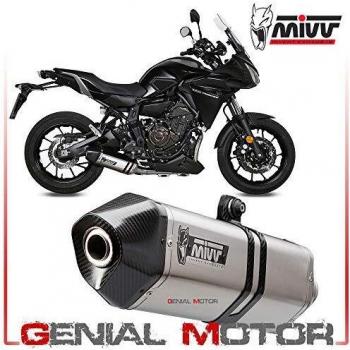 Mivv Y.058.LRX YAMAHA Tracer 700 2016 > ESCAPE COMPLETO 2X1 SPEED EDGE ACERO INOXIDABLE TAPA CARBONO
