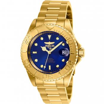 Invicta Pro Diver 26997 Yellow Gold Men's Watch with Blue Dial
