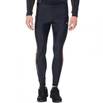 Ultrasport 380100000328 - Pantalones largos de correr para hombre, color negro / naranja neón, talla XXL
