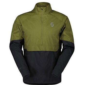 Scott Chaqueta Endurance Anorak WB para hombre, color Fir Green/Black, talla M, sudadera cortavientos de running
