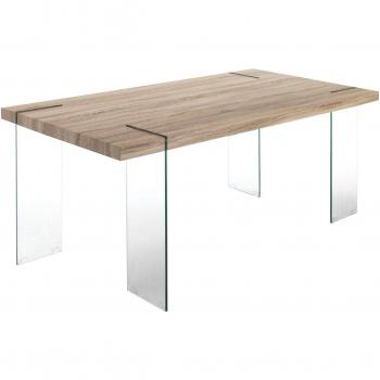 Mesa de Comedor Efecto Madera Roble 180x90 cm Manhattan Oresteluchetta