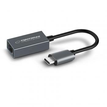 Adaptador Ethernet USB-C a RJ45 Esperanza ENA102