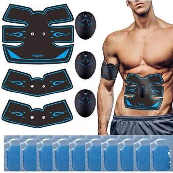fayleer Electroestimulador Muscular Abdominales EMS, Estimulador Muscular Abdominales, para Abdomen/Cintura/Pierna/Brazo