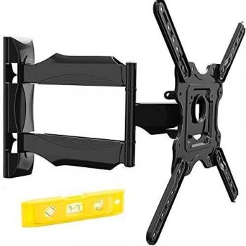 Invision Soporte de Pared para TV para Pantallas de 24-55 Pulgadas, Inclinar, Girar con Brazo Extensible para TVs LCD LED, 4K HDR - VESA 100x100 a 400x400 mm - Capacidad Máxima Peso 36,2kg