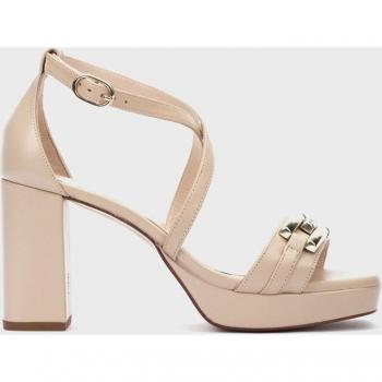 Sandalias de tacón LAWRENCE 1685 en piel genuina con plataforma y hebilla - ¡Elegancia y comodidad!